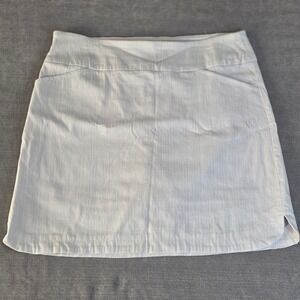 Jenna Rose Skort Womens Large White Textured Athletic Tennis Golf Mini Skirt